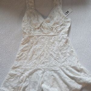 CBR Women's Ivory Lace Chemise